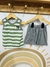 Conjunto short y musculosa Art 703 rayado Verde