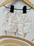 Short algodon Estampado Art-170 Rosas Fondo Beige