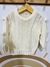 Sweater Pompon cuello redondo bebe Art-553 Crudo