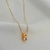 Colar com Pingente de Menina em Cristal Banhado a Ouro 18K