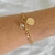 Pulseira com Pingente Vida Banhada a Ouro 18k