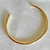 Bracelete Liso Aberto Banhado a Ouro 18k - comprar online