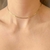 Choker de Malha Liso Banhado a Ouro 18k