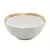 Bowl Porcelana Dubai Branco/Dourado 15x6cm