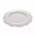 Prato Sobremesa Porcelana Maldivas Branco com Fio Prata = 21cm - comprar online