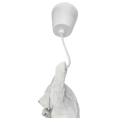 Luminária de Teto Urso Branco 110V