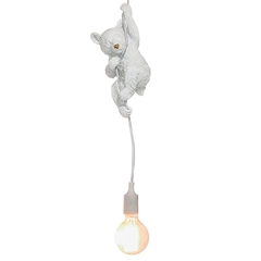 Luminária de Teto Urso Branco 110V