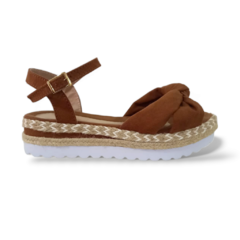 Flat Corda Fivela Caramelo