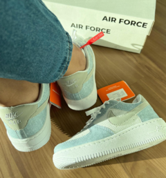 Tênis Air Force Nike Jeans/Branco - Loja Online de Montyely Shoes 