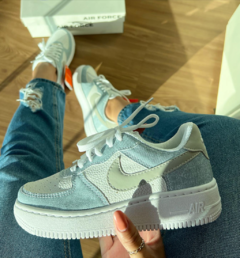 Tênis Air Force Nike Jeans/Branco na internet