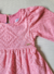 VESTIDO INFANTIL MANGA LONGA EM LAISE - FAKINI - Rosa na internet