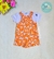 Conjunto Jardineira Menina Fakini Kids- Coleção Nova Tamanho 03 Laranja - comprar online