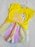 Conjunto Menina Fakini Kids - Coleção Nova - Fly High Amarelo - comprar online