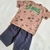 Conjunto Menino Fakini Kids Los Angeles - Marrom - Coleção Nova - comprar online