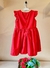 VESTIDO de Natal Menina - Vermelho Liso - comprar online