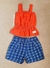 CONJUNTO Cropped Vermelho Playground Infantil Menina