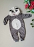 MACACÃO Peluciado Tile e Sul - Kigurumi Urso Panda - Cinza