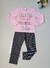 PIJAMA Menina Minifan - Glitter - Rosa