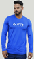 CAMISETA MASC. AZUL /BRANCO ML NFR UV