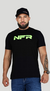 CAMISETA MASC. PRETA/VERDE C/UV NFR