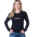 CAMISETA TERMICA UV50+ FEMININA TEXAS FARM PRETO