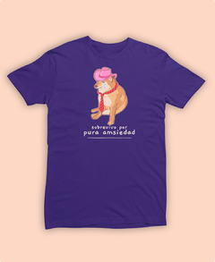 Playera Sobrevivo por pura amsiedad - comprar en línea