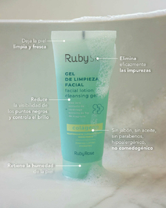 Gel de limpieza facial Skin Colágeno Ruby Rose - comprar online