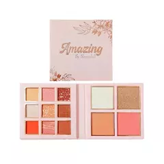 Paleta de sombras Amazing + iluminadores Bloomshell - comprar online