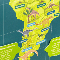 Dinosaur Timeline & World Map en internet