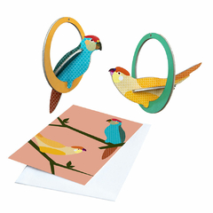 Parakeet Pop Out Card
