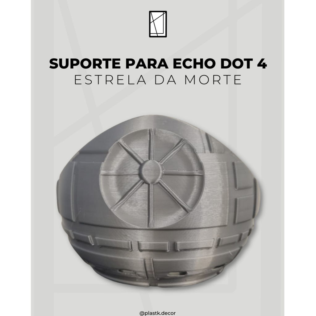 Suporte para Alexa Echo Dot 4/5 Geração - Estrela da Morte Star Wars