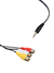 Cable Adaptador Plug 3.5mm Macho A RCA Hembra Tvs - comprar en línea