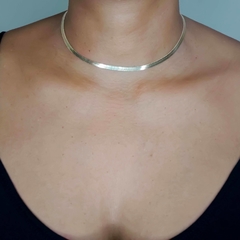 Conjunto Colar choker e pulseira fita laminado folheado a ouro 18k na internet