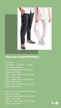 Conjunto Gastronómico - Atex cooperativa textil