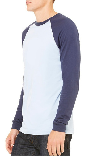 Remera Manga Ranglan Combinada