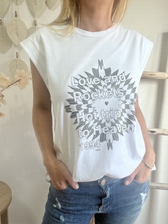 Remera SUN RAY blanco