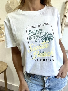 Remera SIESTA BEACH blanca