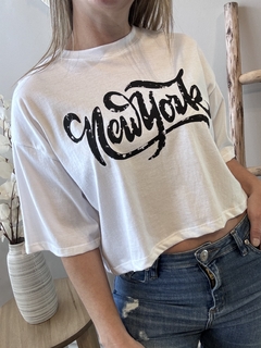 REMERA NEW YORK BLANCO - comprar online