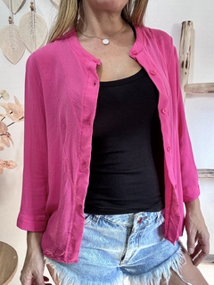 CAMISA CREPE FUCSIA - comprar online