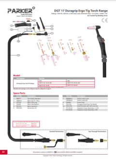 Torcha Tig Parker Duragrip Dgt 17 X4mts - comprar online