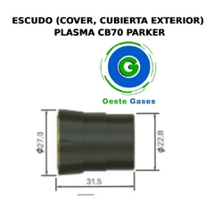 ESCUDO (COVER, CUBIERTA EXTERIOR) PLASMA CB70 PARKER