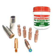 Kit Consumibles Mig Torcha 250 - Mb25 + Pasta Antiad. 250gr.