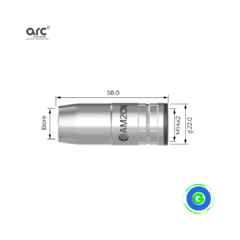 TOBERA MIG ARC M2