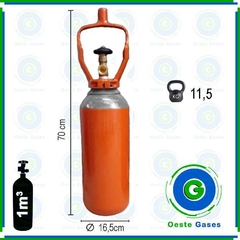 Combo Mig Tubo 1 m3 + Regulador - Oeste Gases