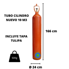 Imagen de Tubo Cilindro 10 M3 c/tulipa de hierro incluída