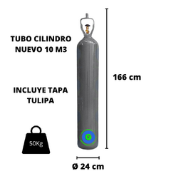 Tubo Cilindro 10 M3 c/tulipa de hierro incluída en internet