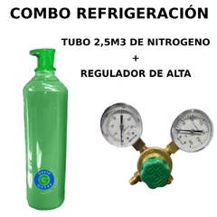 Tubo Cilindro Nitrógeno + Regulador de Alta (refrigeracion) en internet