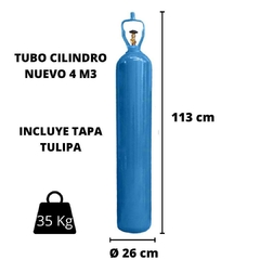 Imagen de Tubo Cilindro 4 M3 c/tulipa de hierro incluída