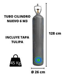 Tubo Cilindro 6 M3 c/tulipa de hierro incluída - tienda online