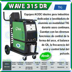 Soldadora Tig Rmb Wave 315 Dr Acdc + Combo - comprar online